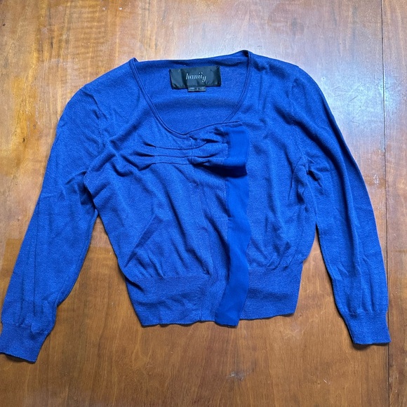 Hanii Y Vintage Blue Knit Top - Picture 5 of 6